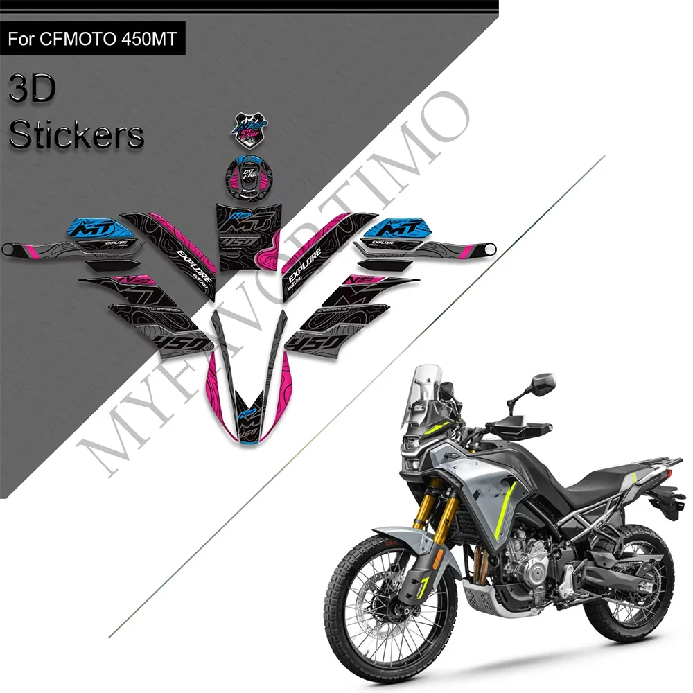 

For CFMOTO 450MT CF MOTO 450 MT Adventure Decals Stickers on motorcycle 2023-2025