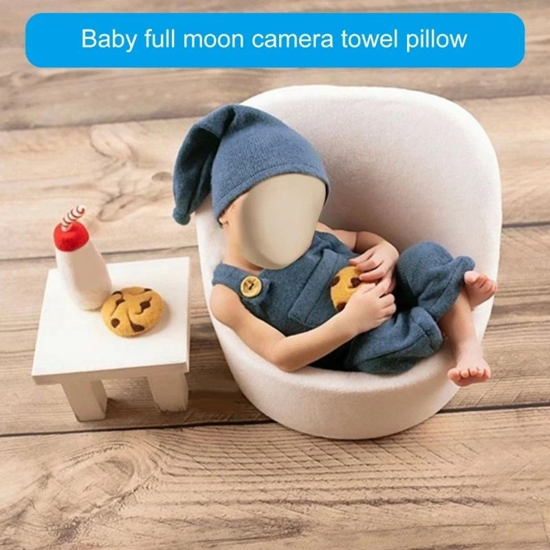 J15U دعامات تصوير لحديثي الولادة لفافة قماط قابلة للتعديل ووسادة مريحة تكمل دعامات صور حديثي الولادة للأولاد والبنات