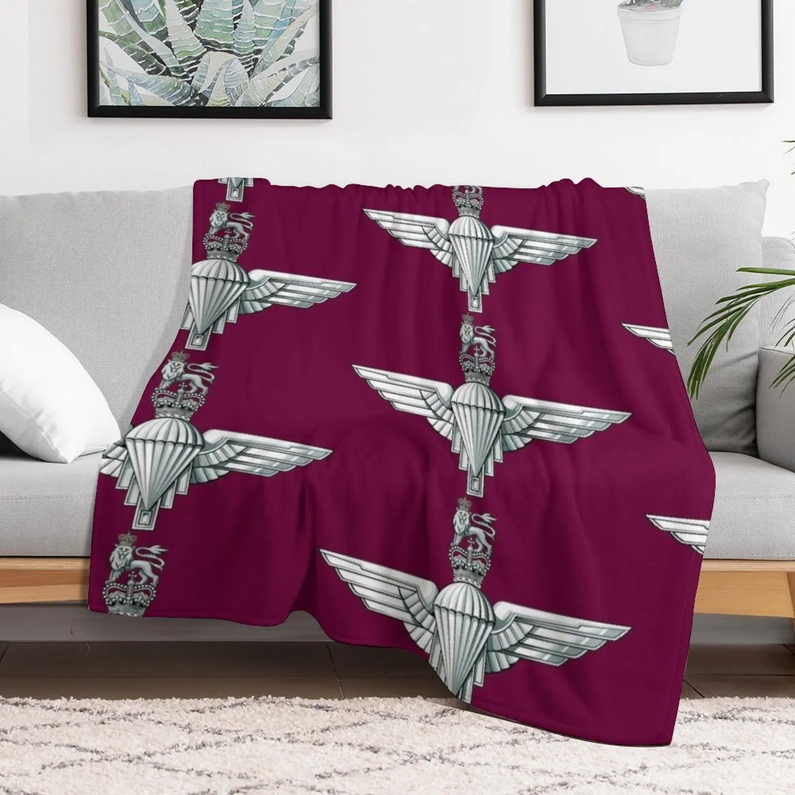 Parachute Regiment Cap Badge Throw Blanket funny gift Soft Big Fashion Sofas Tourist Blankets