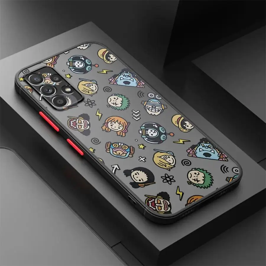 حافظة لهاتف سامسونج جالاكسي A05 A06 A30 A15 A16 A70 نوت 20 الترا 10 + 9 8 A12 A13 A50 A14 غطاء هاتف خلفي لطيف الكرتون قطعة واحدة