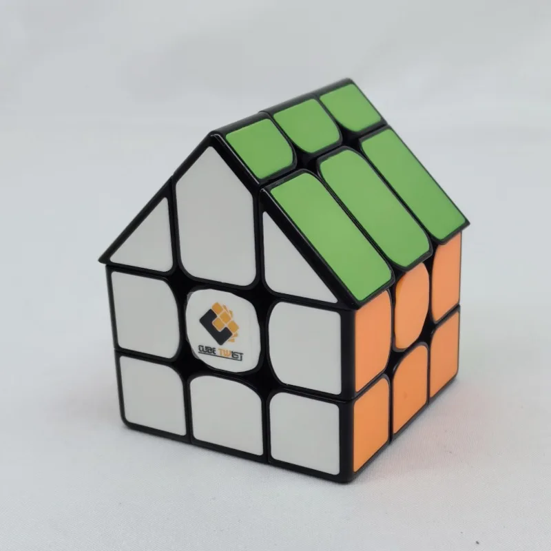 Tise House Alien Magic Cube 3X3 Magic House Cube Color Ceramic Plate 3X3 Magic Puzzle House Cube Fidget Toys