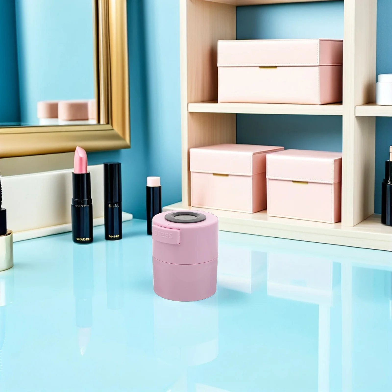 Airtight Lash Glue Storage Jar Eyelash Extension Holder With Temperature Humidity Display Leak-Proof Container For Salon