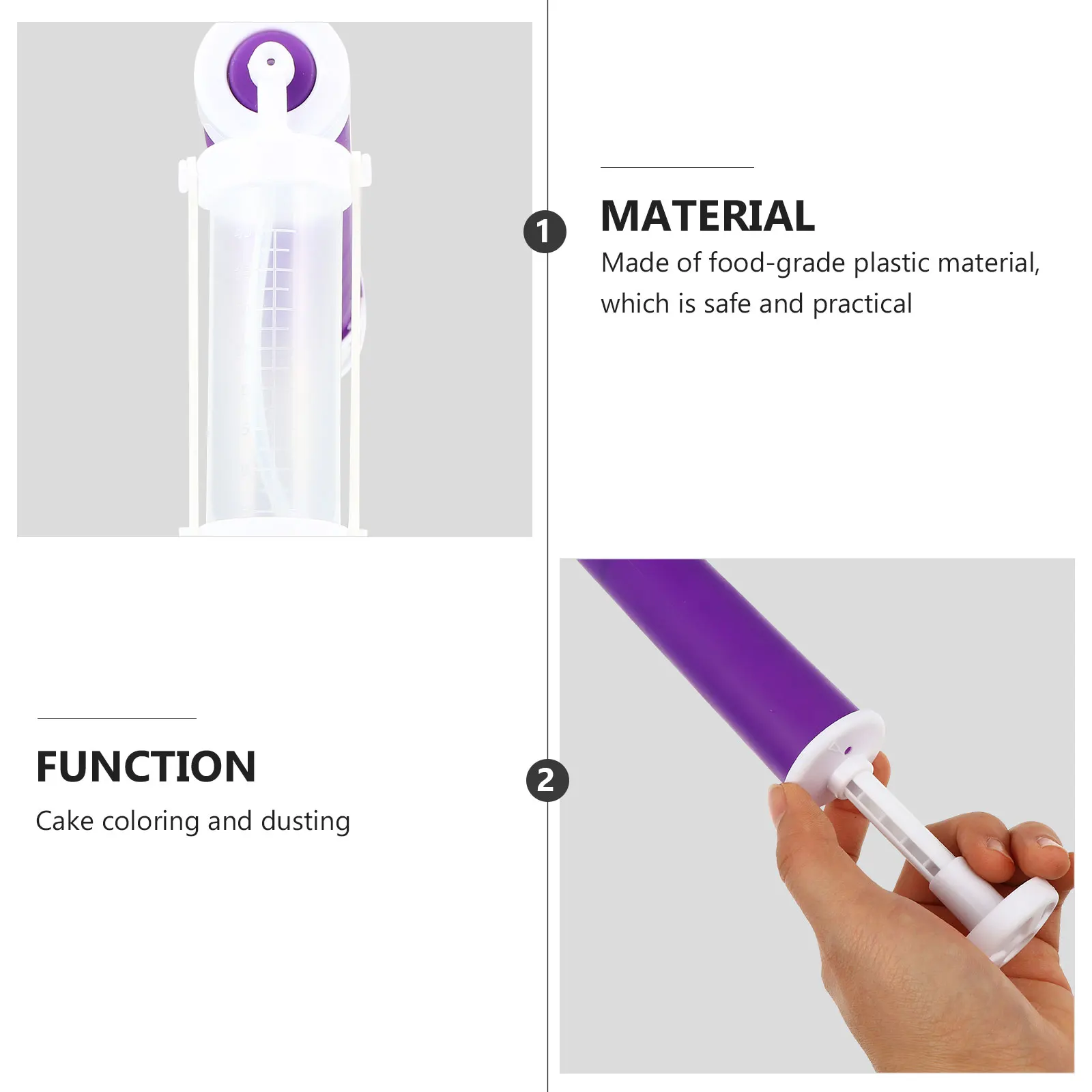 

Safe Practical Food Grade Plastic Cake Sprayer Manual Color Duster Baking Accessories For Home Bakery Decorations
