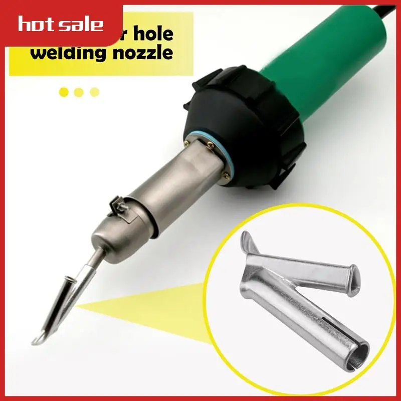 A21R-4Pcs Speed Welding Nozzles For Vinyl Pvc Plastic Hot Air Blower Triple-Cornered Speed Nozzle Round Welding Head Y Type
