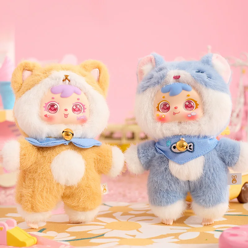 صموئيل كات حفلة سلسلة الفينيل القطيفة صندوق أعمى حقيبة الظهر قلادة لطيف العصرية اللعب Kawaii الحيوان سلسلة صندوق غامض جمع هدية