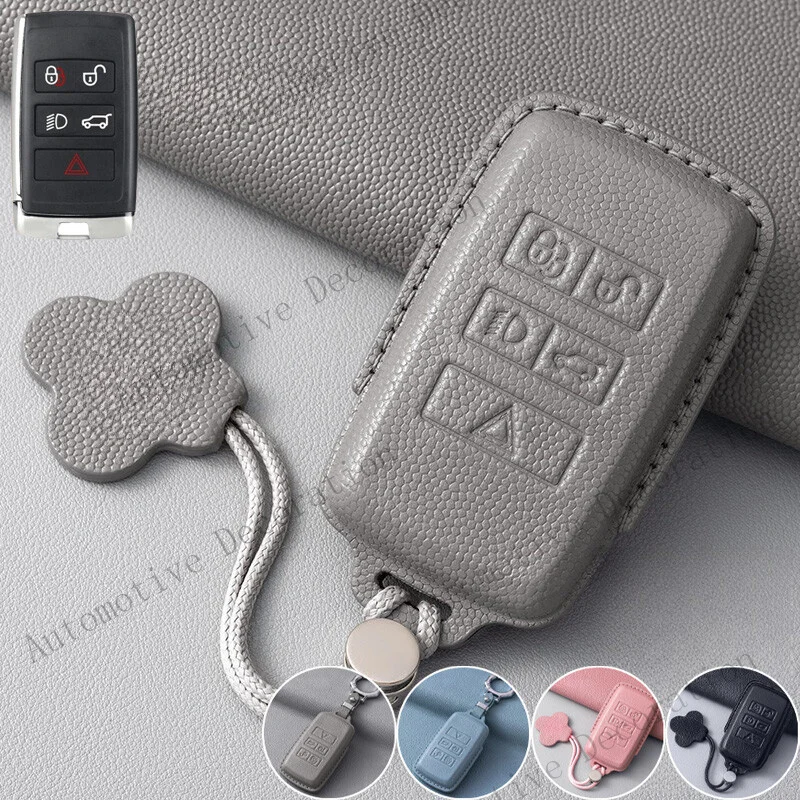 Z+ Genuine Leather Car Key Fob Case Cover For Land Rover Range Rover Sport Evoque
