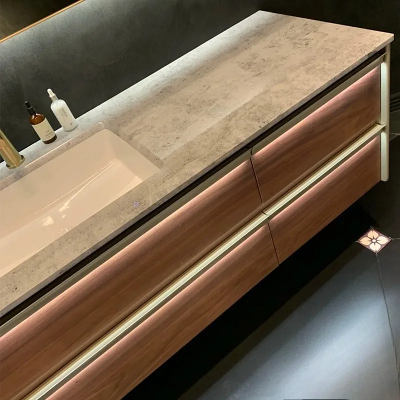 High Gloss Marble Vessel Sink Waterproof Anti Stain Wear Resistant Easy Clean Unique Natural Vein Solid Stone HomeBathroomVanity