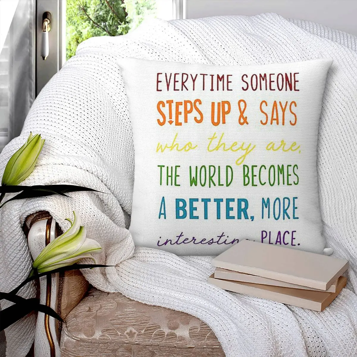 

Captain Holt Lgbtq Quote Square Pillowcase Pillow Cover Polyester Cushion Decor Comfort Throw Pillow for Home Living Room