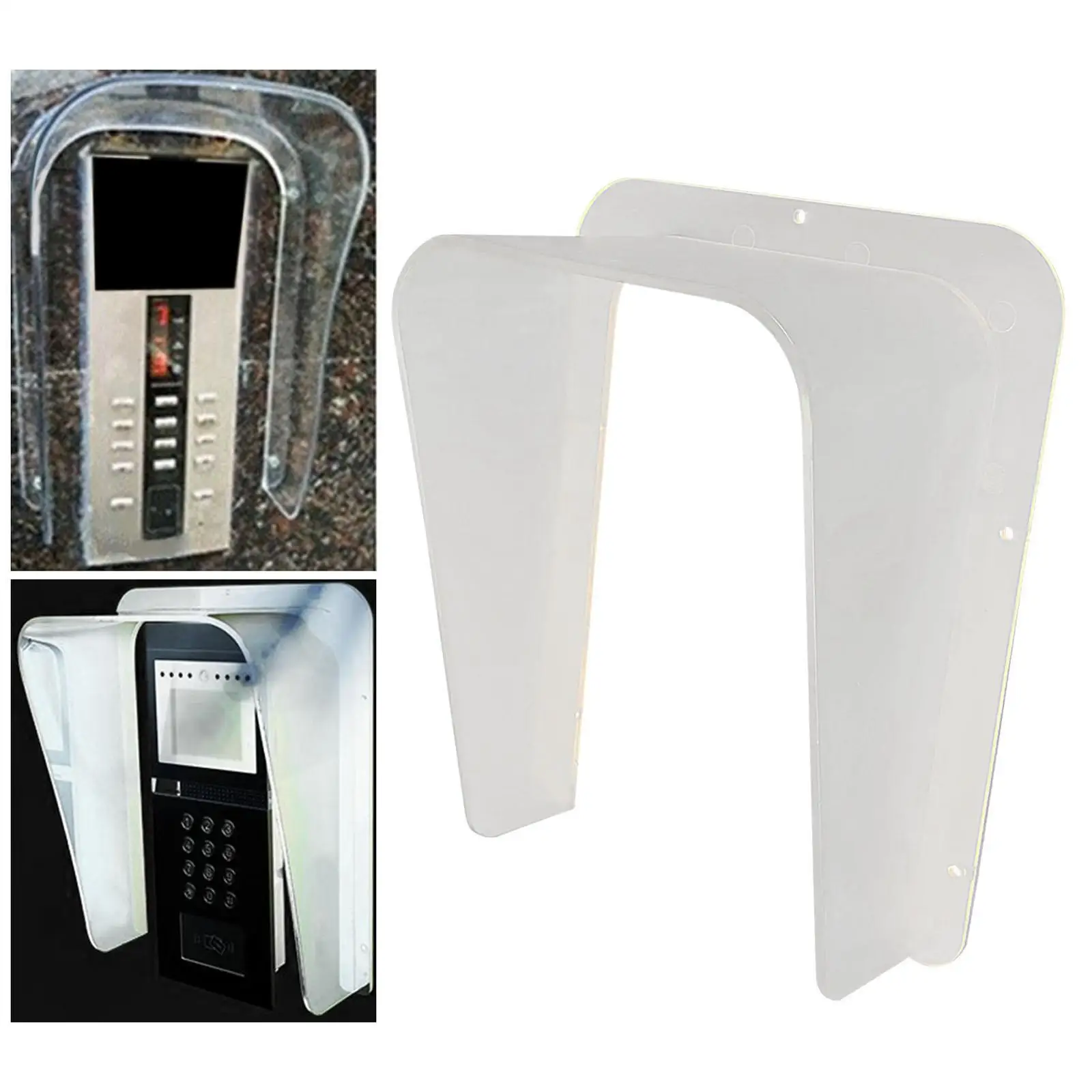 Doorbell Cover Keypad Rain Cover Reatherproof Rainproof Rain Shield Protector Waterproof for Fingerprint Lock Door Phone