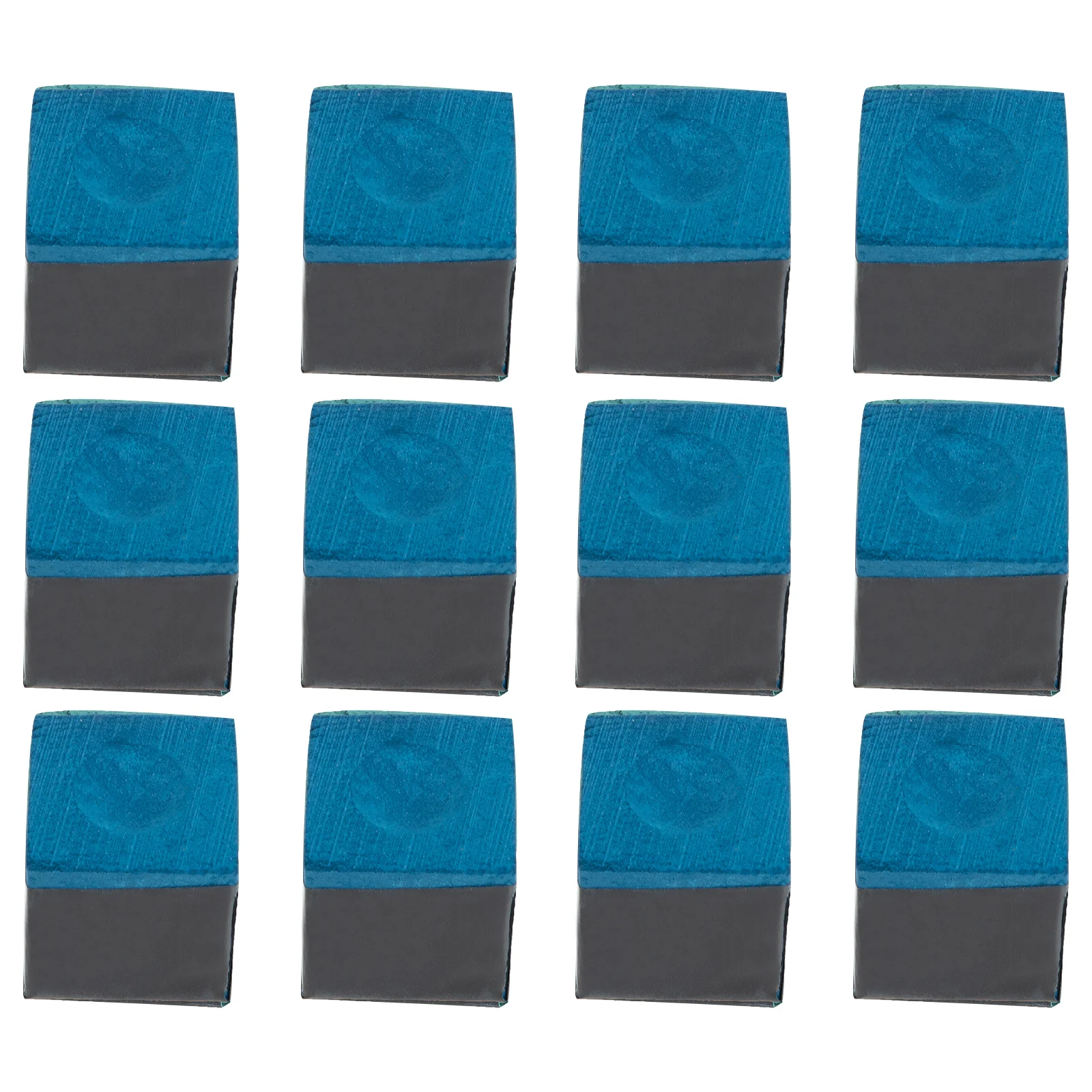 

12pcs Chalk Smooth Surface Billiards Accessories Non Clumping Cue Stick Pool Table Cue Chalk Powder Gaming Practical Gift