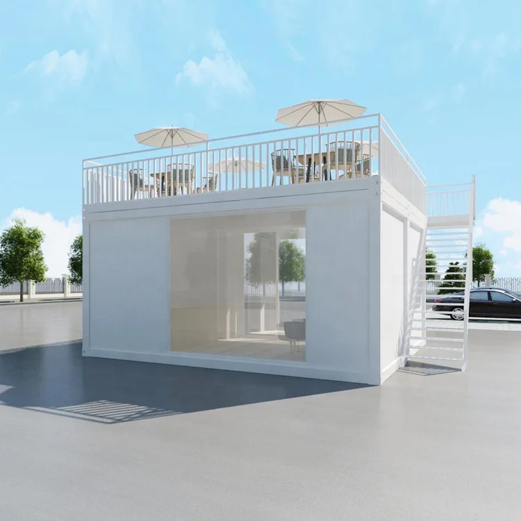 New Design Chinese Style Wooden Detachable Shipping Container Home Sandwich Panel Galvanized Steel Frame Waterproof Coffee Shop