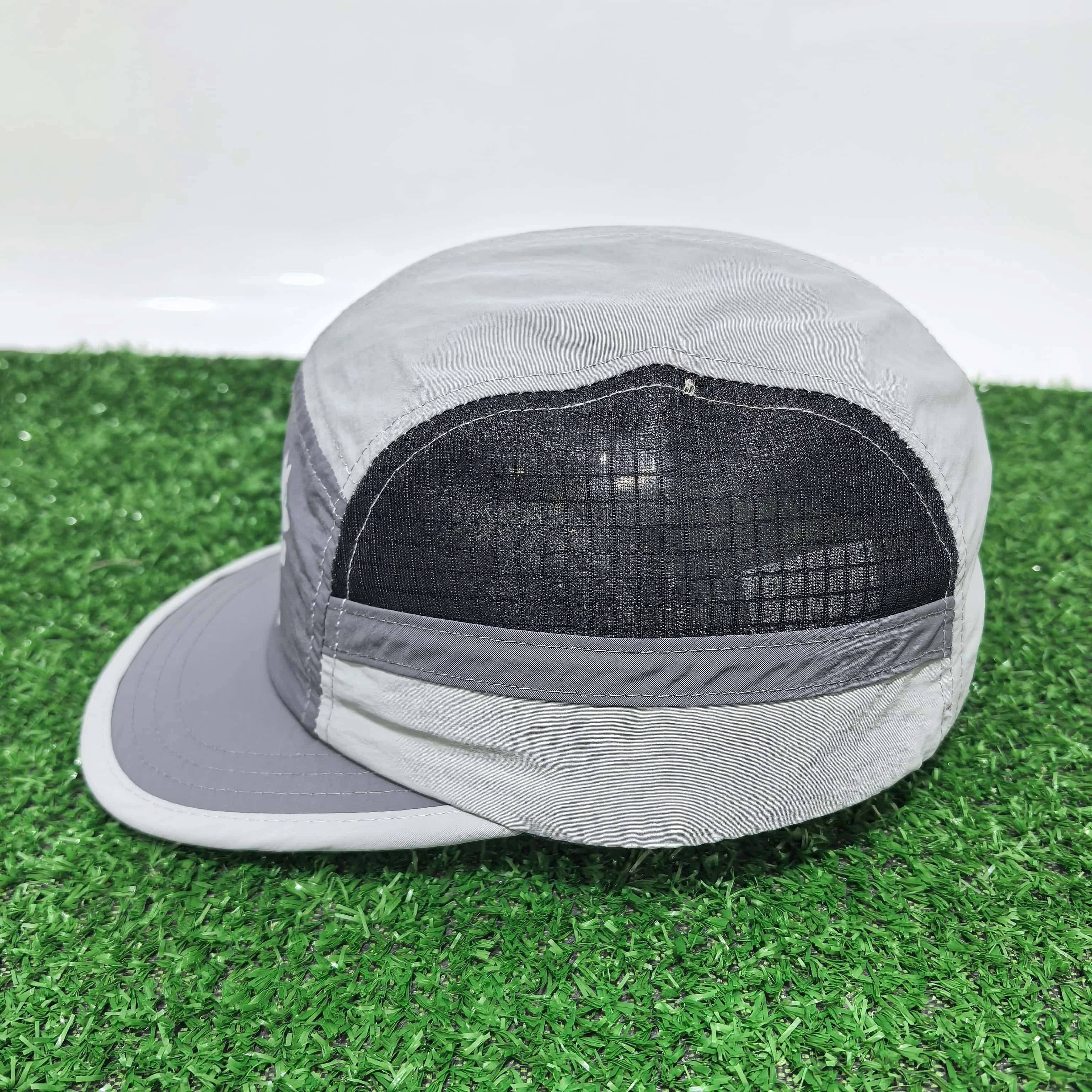 Bestseller GO ONE MORE Buchstaben-Print 5-Panel-Kappe Schnell Trocknende Mesh-Splicing Baseballkappe Outdoor-Sport Laufmützen für Männer und Frauen – Detail 11