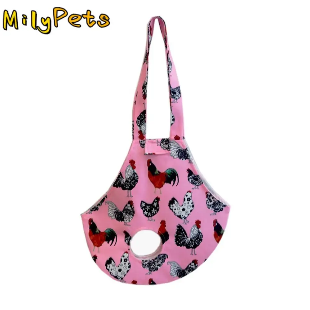 

Durable Universal Pet Chick Carrying Bag Breathable Large Capacity Cole Duck Travel Satchel Canvas Chicken Tote Bag Driving