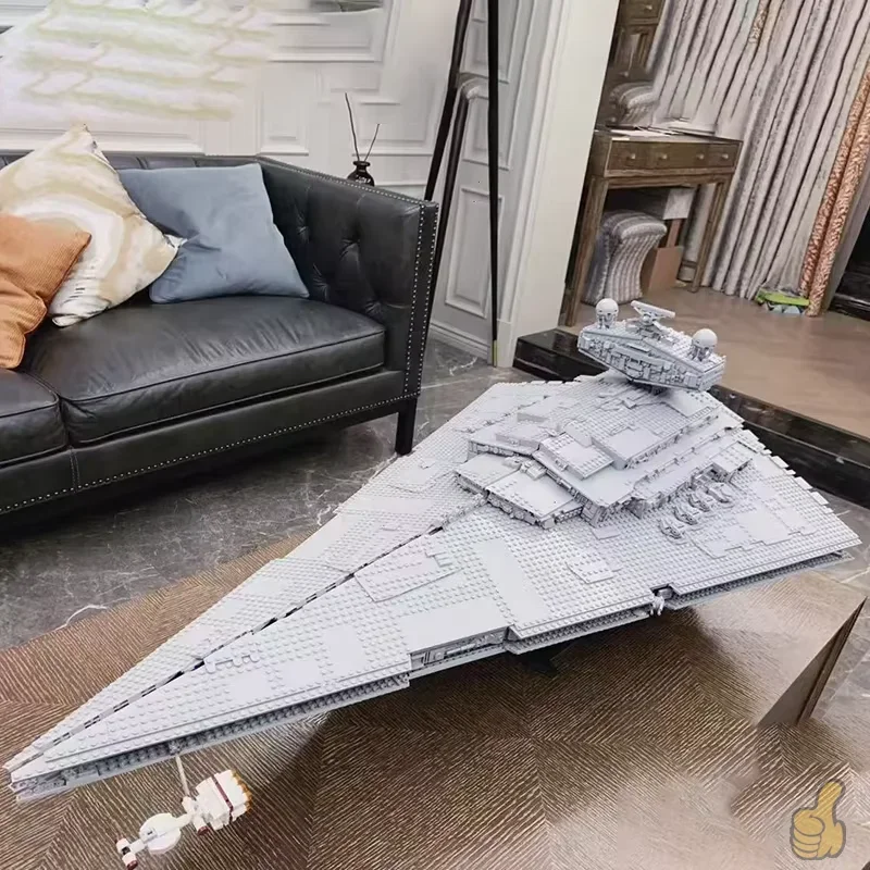 

75252 4784 шт. | Имперский разрушитель UCS: Модель космического корабля MOC | Строительные блоки в подарок гостям на рождественскую вечеринку