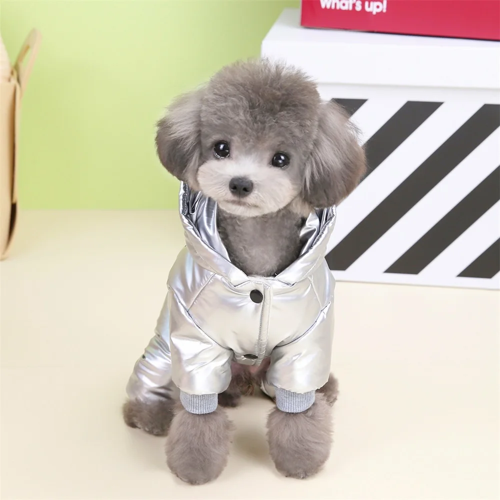 Waterproof Hooded Jumpsuit for Small Dogs, Warm Winter Clothes, Chihuahua Jacket, Yorkie Costumes, Pet Outfits