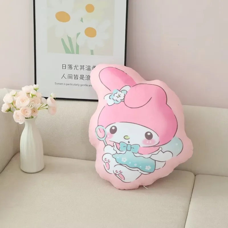 Cartoon Sanrio My Melody Creative Sofa Pillow Anime Kawaii Hellokittys Double Sided Cushion Car Lumbar Support Office Nap Pillow