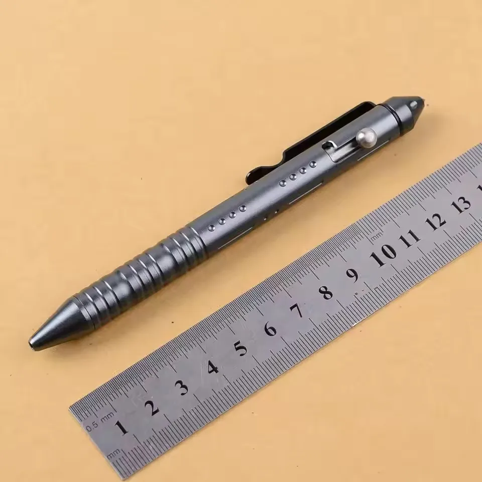 Портативная алюминиевая тактическая ручка из сплава, EDC инструмент для уличной самообороны, стеклобой, аварийный комплект, шариковая ручка, подарки