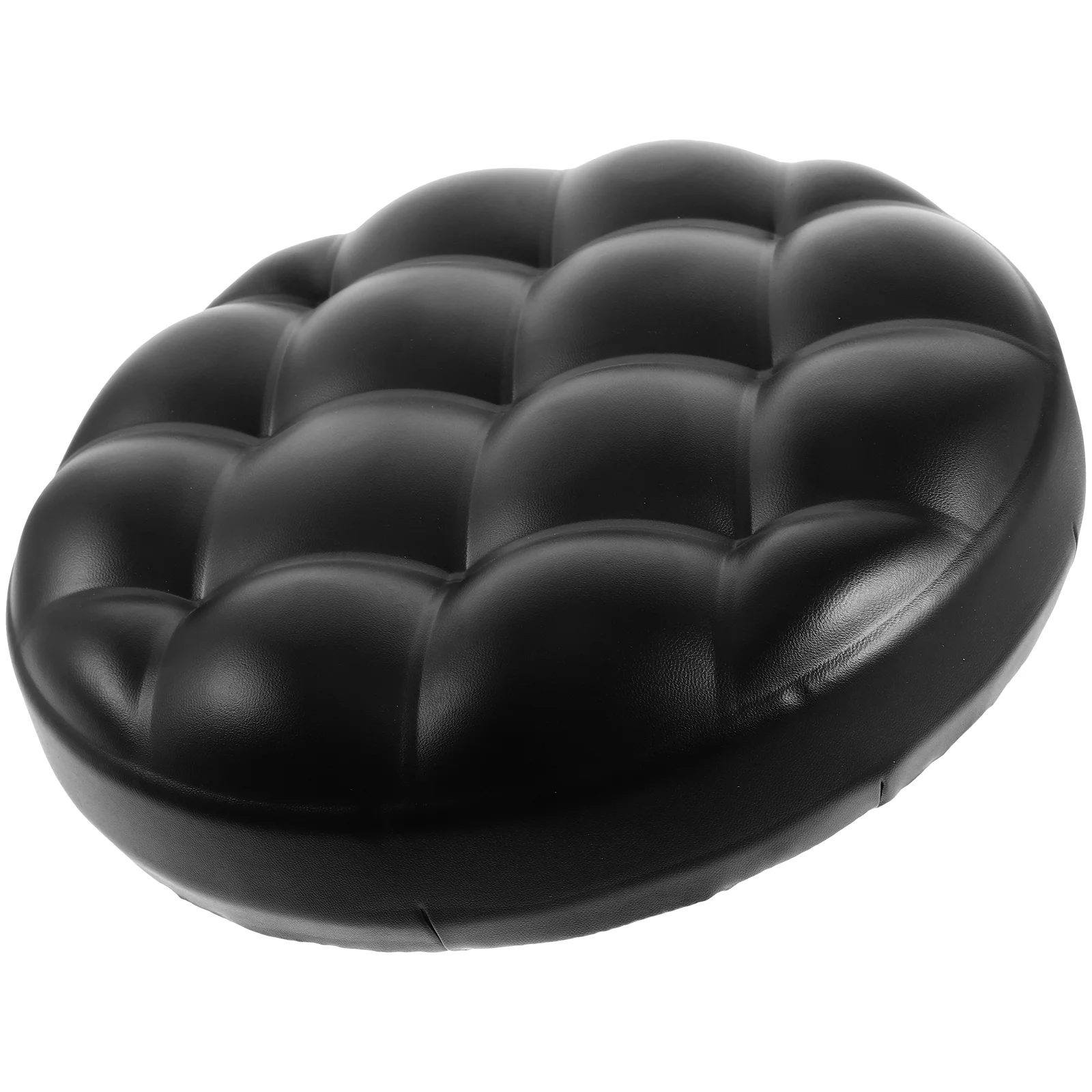 Bar Stool Seat Panel 8cm Hole Distance Black PU Padded Round Replacement for Swivel Adjustable Counter Chairs