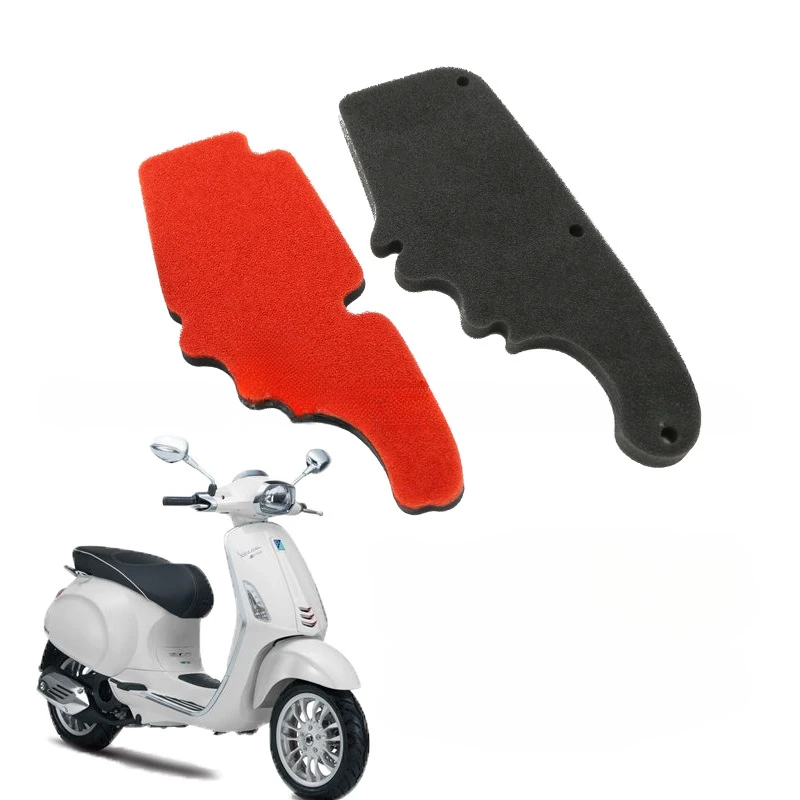 

JSRAOIMG Motorcycle Dual Foam Air Filter Intake Cleaner For Piaggio Fly Mot Chn 50cc 4T X8 Eu2 Eu3 150 Liberty Moc 125cc 05-09