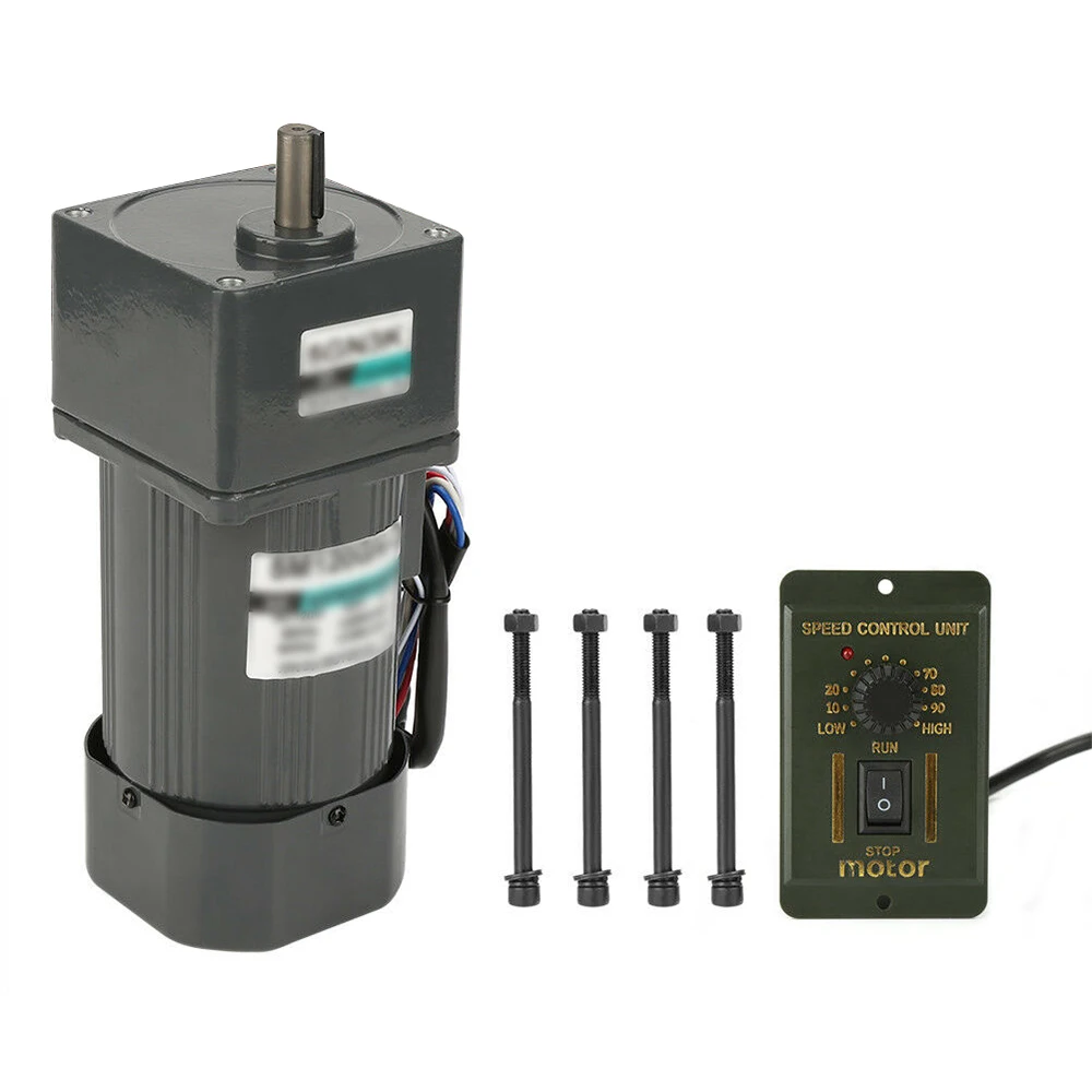 5K 1.2cm Shaft Gear Motor with Speed Controller| 120w Packaging Machine Motor with Speed Controller