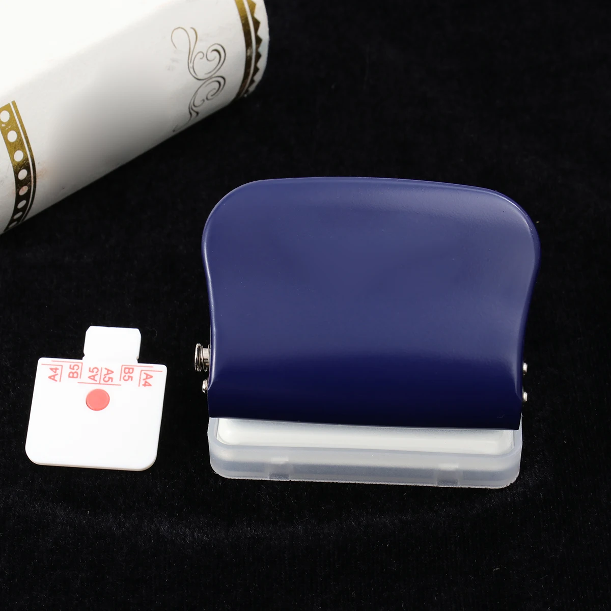 

Practical Manual Puncher Durable Stationery Loose Leaf Mushroom Hole Blue Notebook Portable DIY Office Art Craft