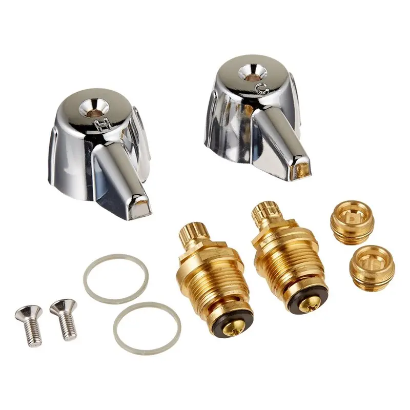 SYW-For Central Brass Faucets Compatible 2-Handle Lavatory Faucet Trim Kit- Chrome Finish 39674E Brass