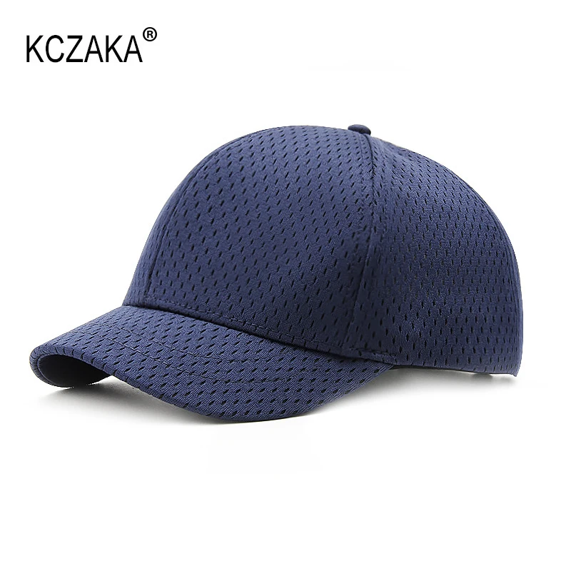 KCZAKA 5cm Short Brim Caps for Men Casual Mesh Breathable Caps Hard Top Blank Short Bill Baseball Cap Sports Umpire Hats