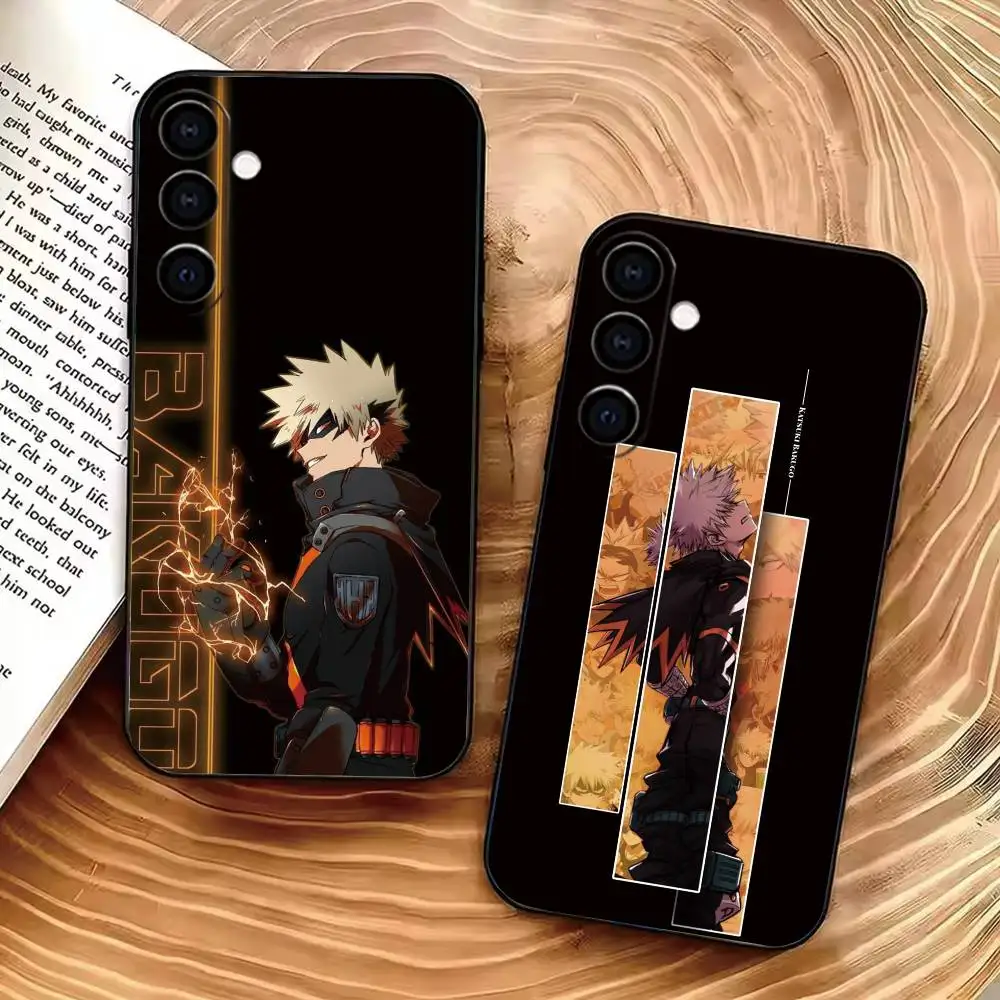 My Hero Academia Katsuki Bakugo Phone Case For Samsung Galaxy A73,A72,A71,A70,A53,A52,A51,Others Soft Black Cover