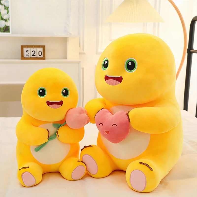 

Официальная плюшевая игрушка маленького молочного дракона, обнимающее сердце с цветами, милая мягкая кукла для детей, подарок на день рождения, Рождество для