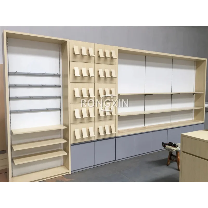 custom.Large Storage Adjustable Metal Shelf Hot Electronics Wall Display Cabinet Phone