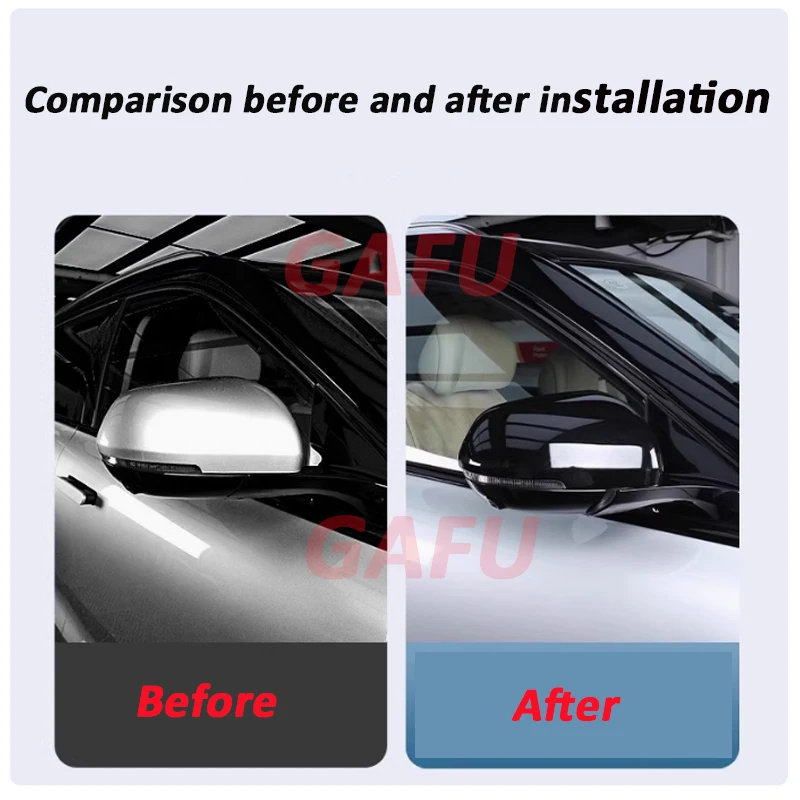 For AITO M7 2024 Rearview Mirror Protective Cover High Quality ABS Baking Paint Process Decorative Accessories Cover