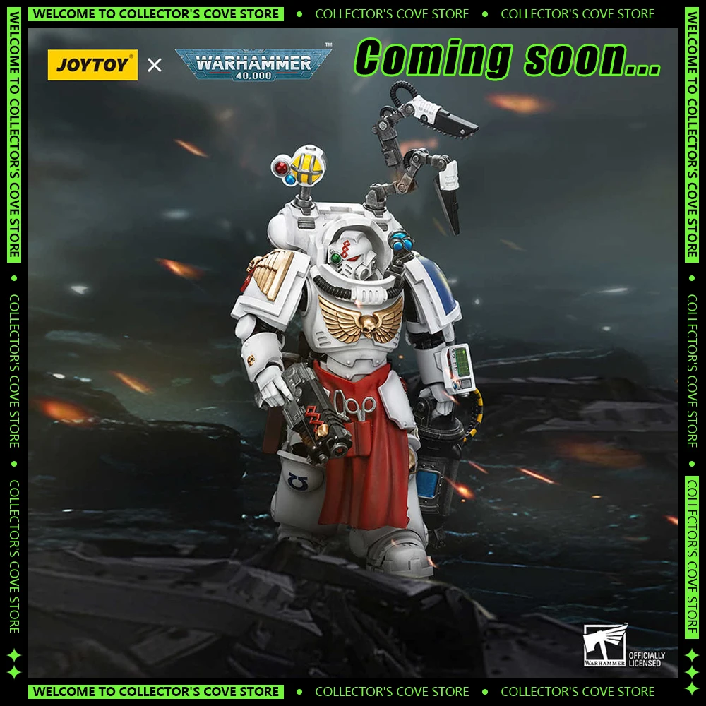 [Pre-Sale] JOYTOY Warhammer 40K 1/18 Action Figure Uitramarines Apothecary Biologis Figurine Collectible Model Doll Ornament Toy