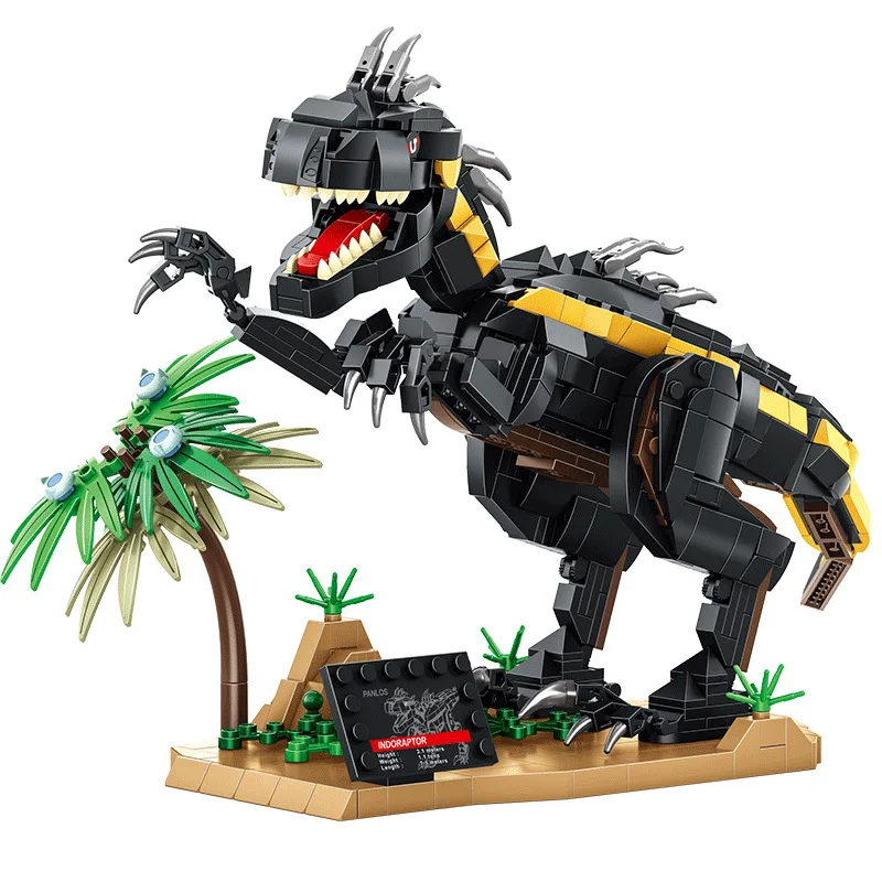 MOC Technology Velociraptor Building Blocks Jurass Indominus Park Dinosaurs World Bricks Creative Toy for Boys and Blocks fans