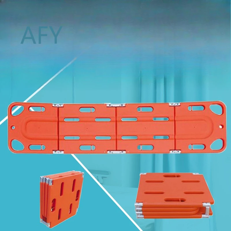 Folding X-ray Penetrable Water Rescue Spine Board for EMS First Aid PE Floating Stretcher Two Fold Four Fold Emergency