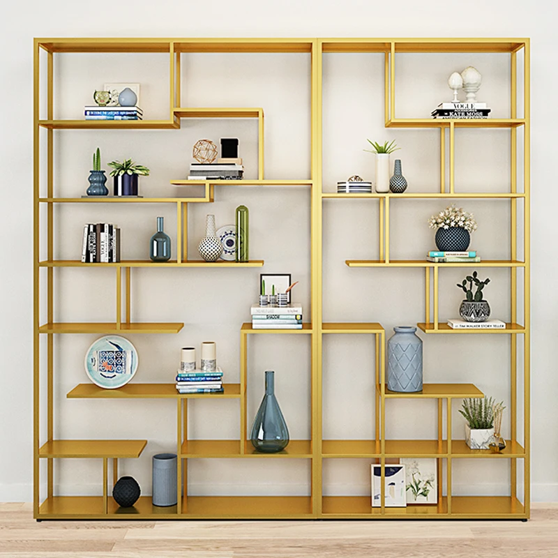 

Nordic shelf bookshelf partition office simple floor industrial style multi-layer living room creative shelf