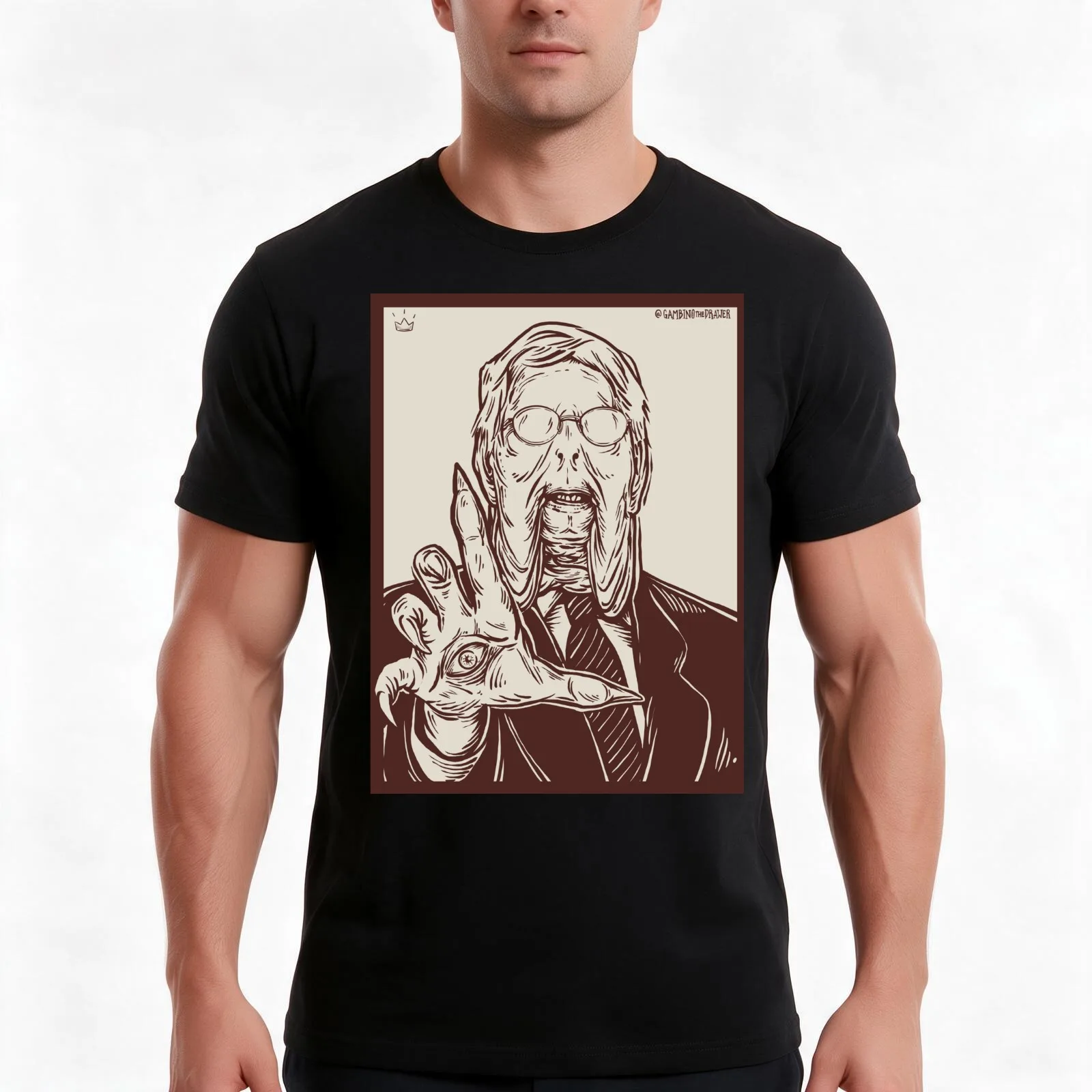 The Pale Man Mitch T-Shirt Summer Casual Cotton Tee Oversized Streetwear Tops Vintage Graphic Print Loose Fit Short Sleeve