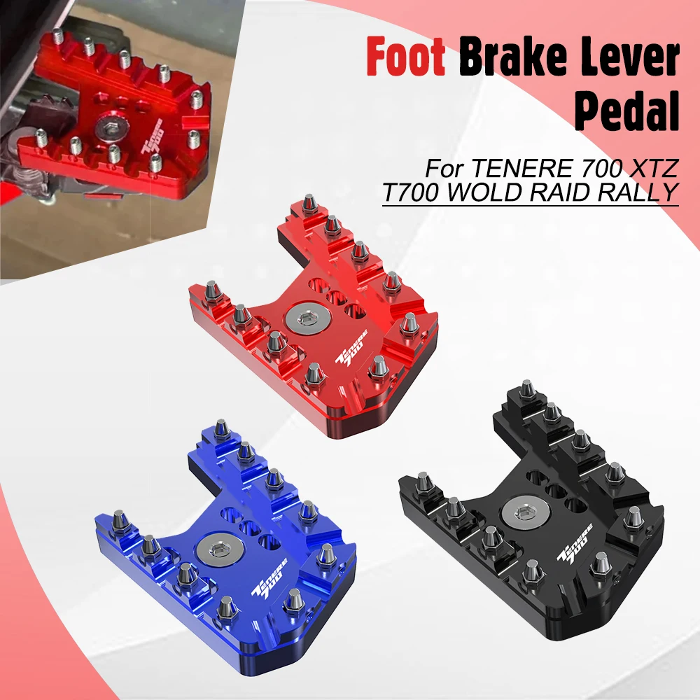 

Foot Brake Pedal Enlarge Step Plate FOR YAMAHA TENERE 700 XTZ T700 WOLD RAIDFoot Brake Lever Extension Pad Extender Tips Stand