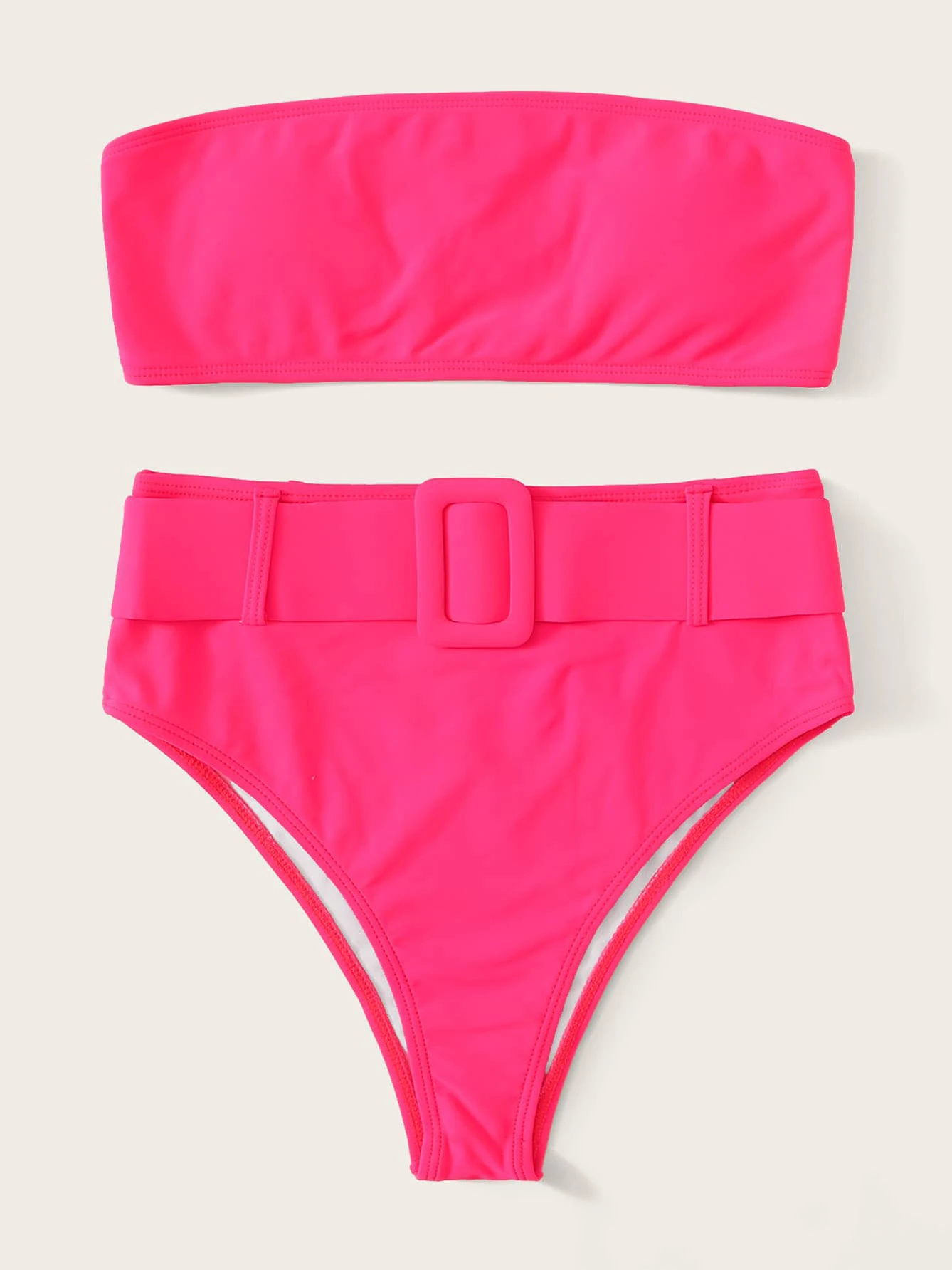 Conjunto de biquíni de cintura alta feminino, roupa de banho preta sexy, maiô, biquíni bandeau, verão 2022