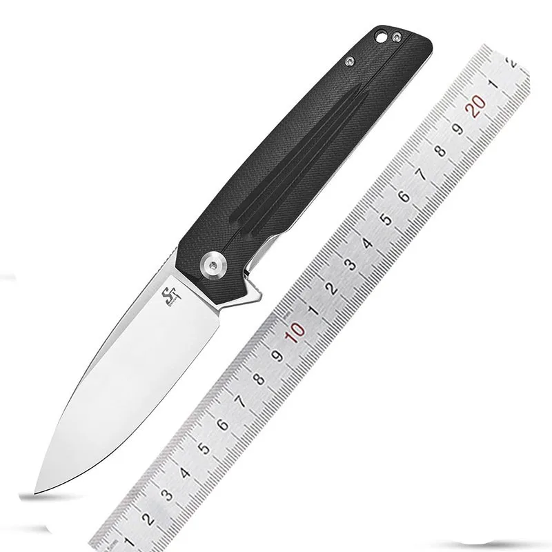 

Sitivien ST152 Folding Knife K110 Blade Micarta/G10 Handle Camping Survial Outdoor Hunting Tactical Pocket Knives EDC Multitool