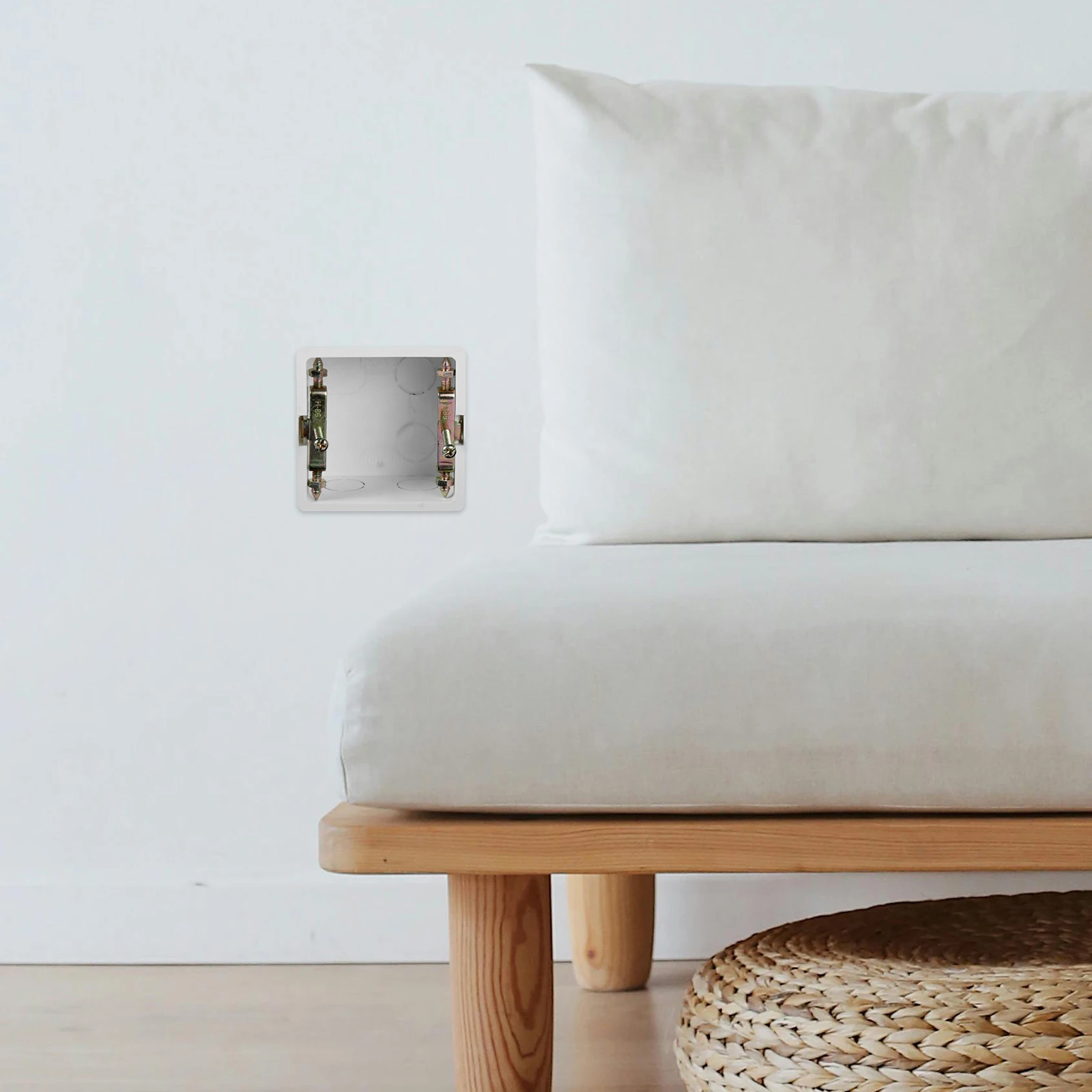 10pcs PVC 86 Type Wire Patcher Rod Switch Box Insulation Repair Electric Mounting Outlet Installation Plastic