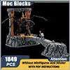 마법의 반지 Moc 빌딩 블록 마법사의 저주 모델 기술 블록 유명 장면 장난감 DIY 조립 휴일 선물 세트 1