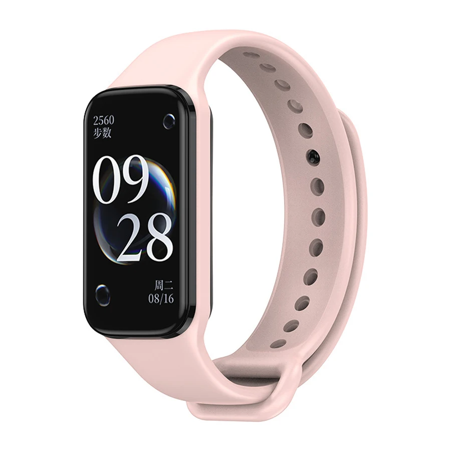 Zachte siliconen polsbandriem voor Xiaomi Smart Band 8 Actieve armband Correas Horlogeband voor Redmi Band 2-riem