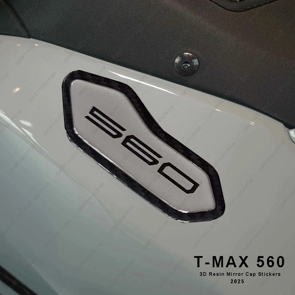 

For Yamaha Tmax 2025 Limited Edition 3D gel Resin Motorcycle Fairing Mirror Cap Protection Sticker New Decorative Decal tmax 560