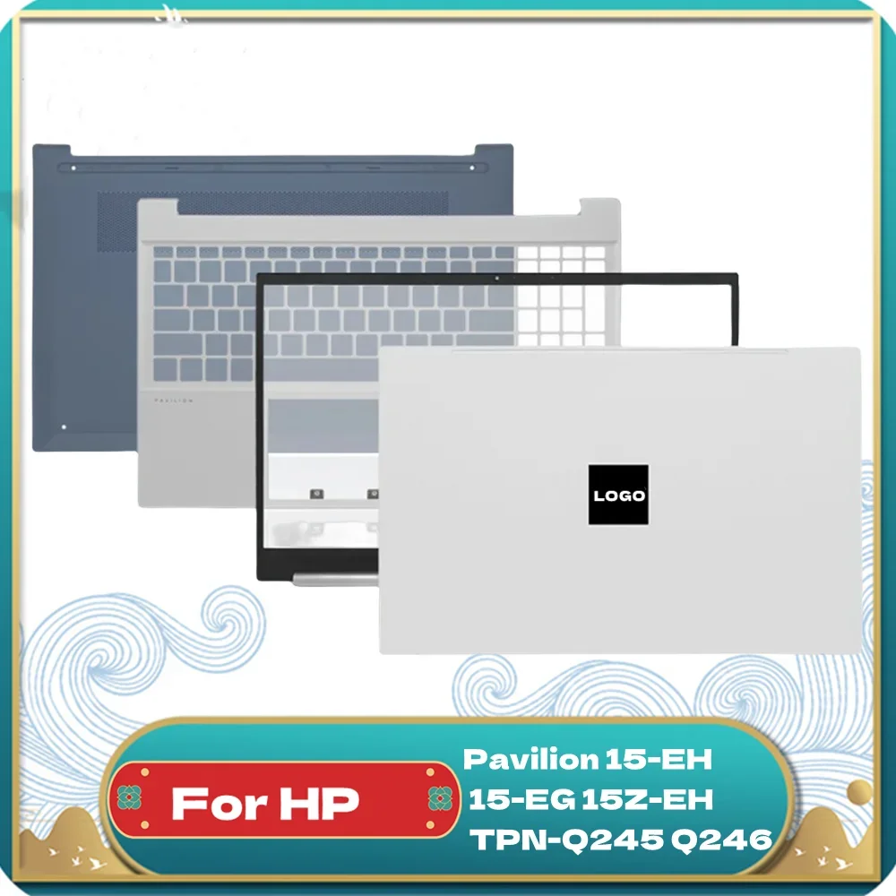 

Новая задняя крышка ЖК-дисплея для ноутбука HP Pavilion 15-EH 15-EG 15Z-EH TPN-Q245 Q246, передняя панель, петли, упор для рук, нижняя часть корпуса M08899-001