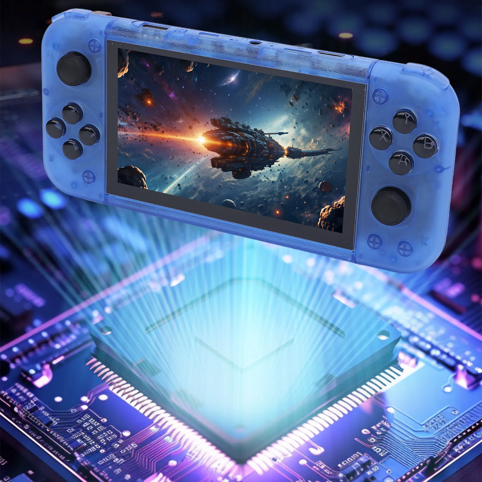 

Портативная ретро-игровая консоль с 5-дюймовым IPS-экраном, 2 ГБ DDR4, USB-C, 64 ГБ памяти для Linux, портативная игровая приставка для ретро-игр