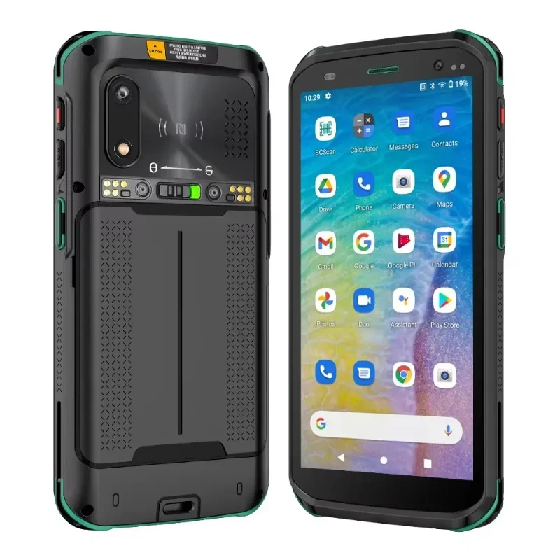 New 6 Inch Hot-Swap Android 11 IP68 1D 2D Barcode Scanner Terminal PDA Rugged 4G WiFi GPS 2W HIFI NFC Logistics Data Collector