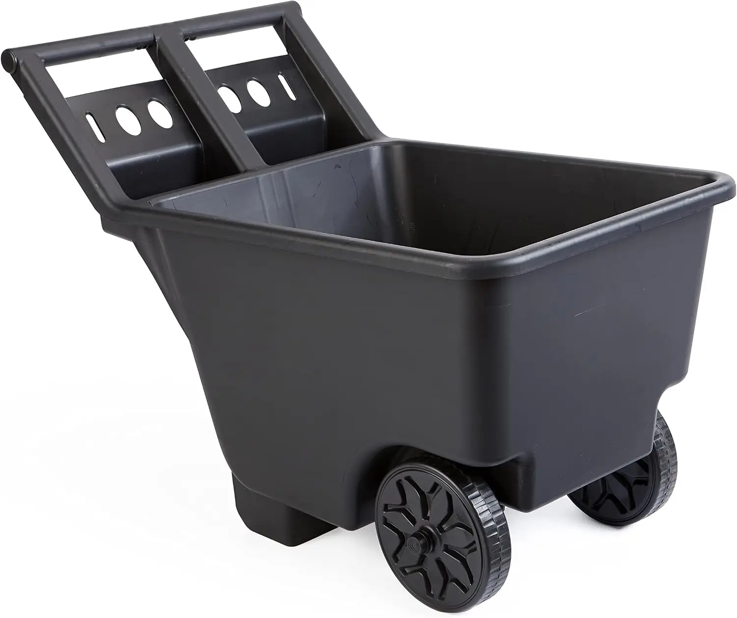 Yard Cart, Heavy Duty Wheeled Large Capacity Cart, 4.5 Cubic Feet, 200-pound Capacity