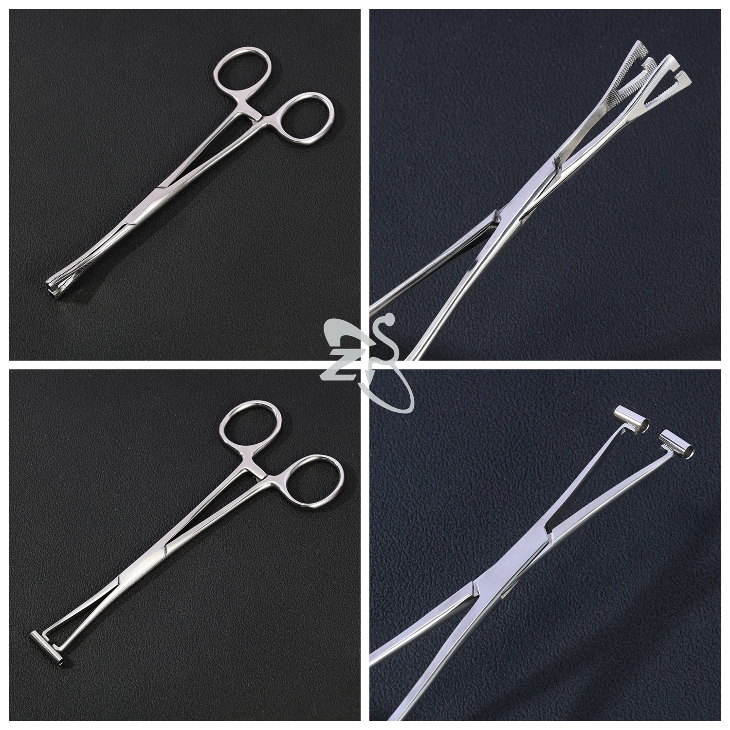 ZS 1 PC Professional Surgical Steel Pliers Body Piercing Instruments Kit Forceps Needle Pipe Clamp Tweezers Tattoo Piecer Tool