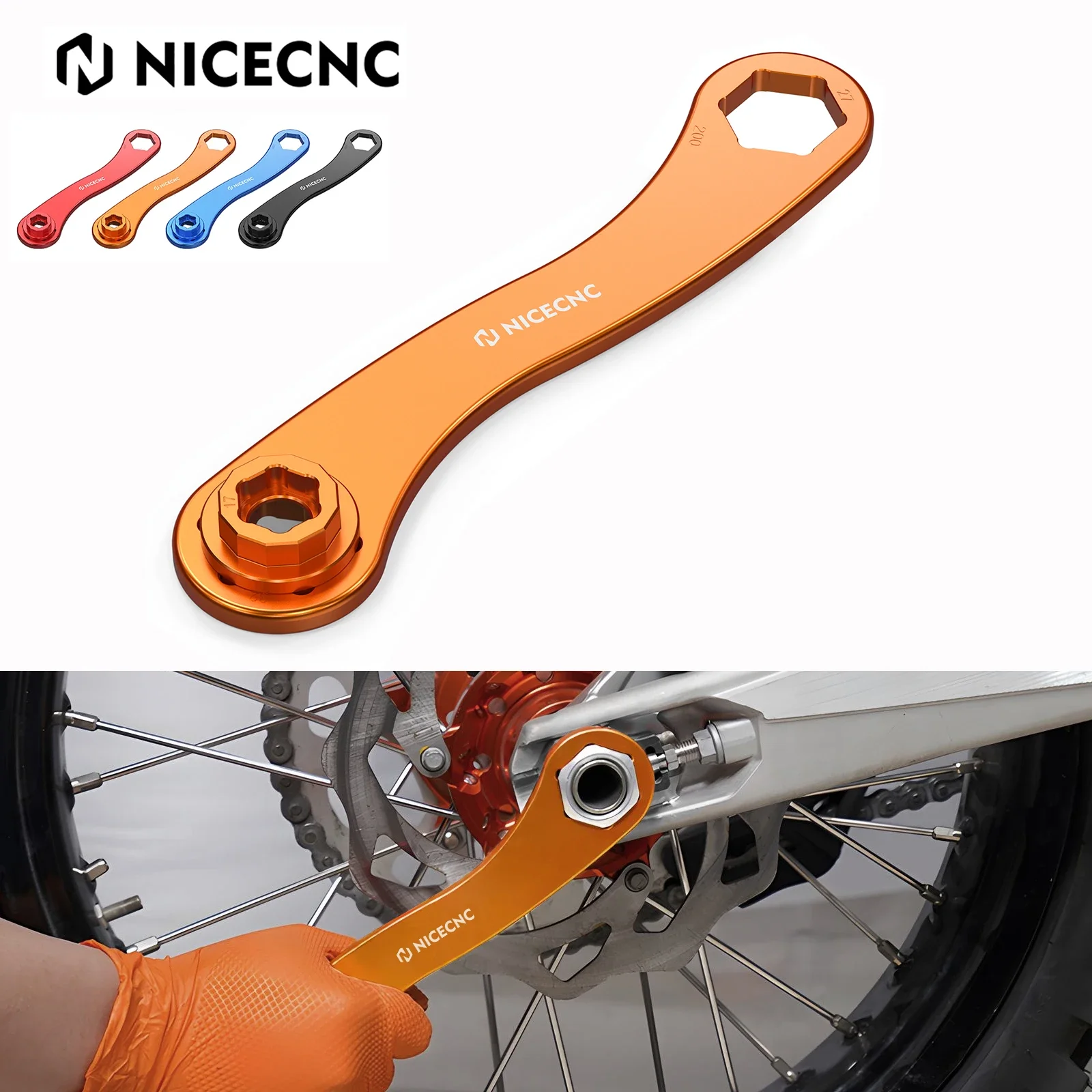 17/27/32mm Moto Wheel Axle Wrench Spanner For KTM 85 105 125 144 150 200 250 300 350 450 500 525 530 SX XC SXF XCF EXC EXCF MXC