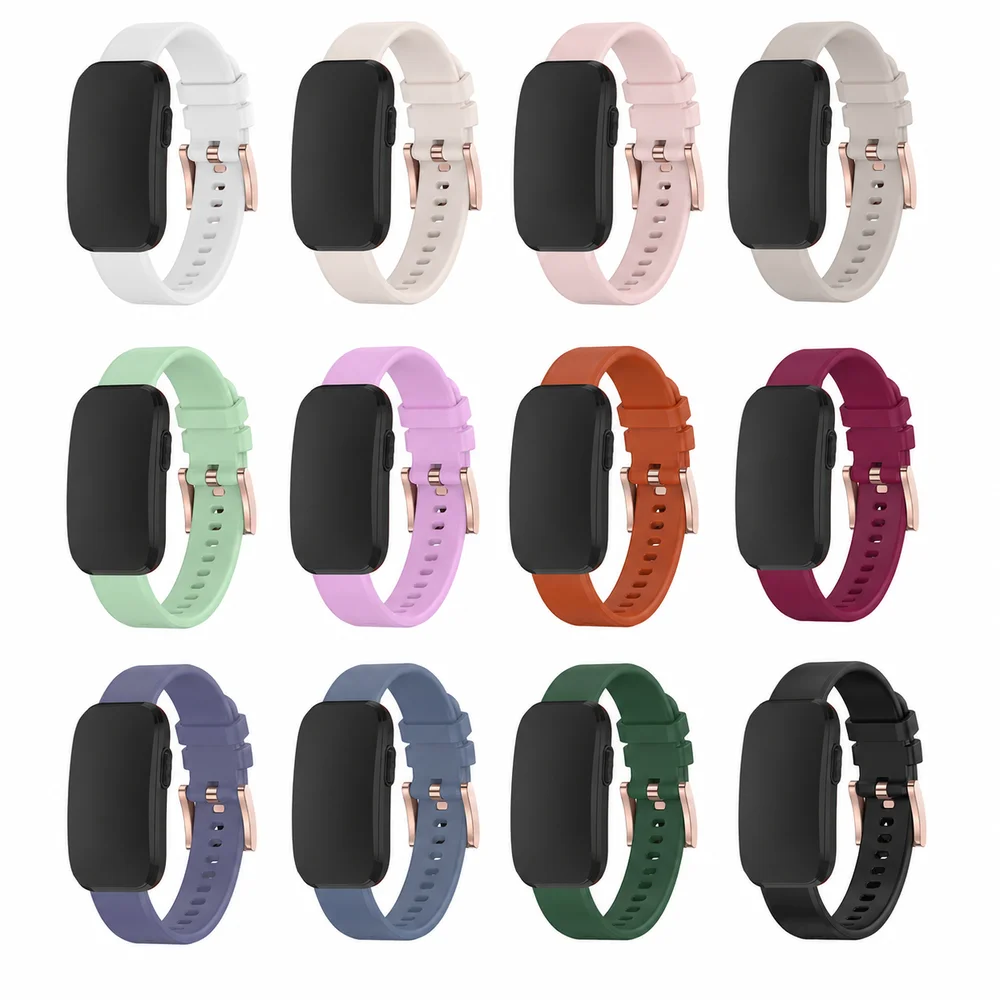 Replacement Silicone Strap Adjustable Comfortable Fitness Tracker Band Strap Watch Band for Garmin CIRQA Smart Band Accessories